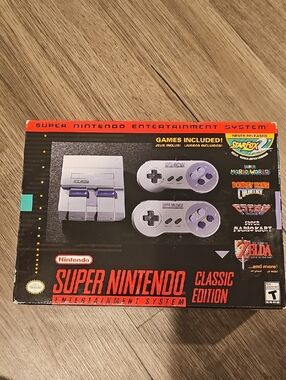 Nintendo Super Nintendo Classic Edition Console - Gray/Purple